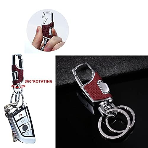KOD Hook Locking Double Rings Metal Keychain For Bike and Car Keys