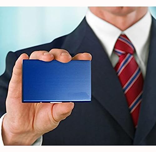 KOD Blocking Security Slim Card Holder Case for Men and Women - Pop Up Slim Minimalist Credit Card Holder (Silver 8 Sot Card Holder)