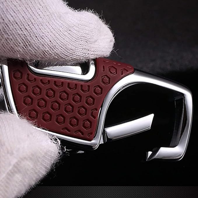 KOD Hook Locking Double Rings Metal Keychain For Bike and Car Keys