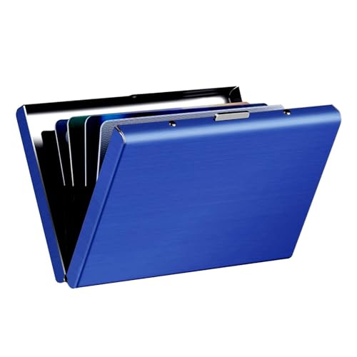 KOD Blocking Security Slim Card Holder Case for Men and Women - Pop Up Slim Minimalist Credit Card Holder (Silver 8 Sot Card Holder)