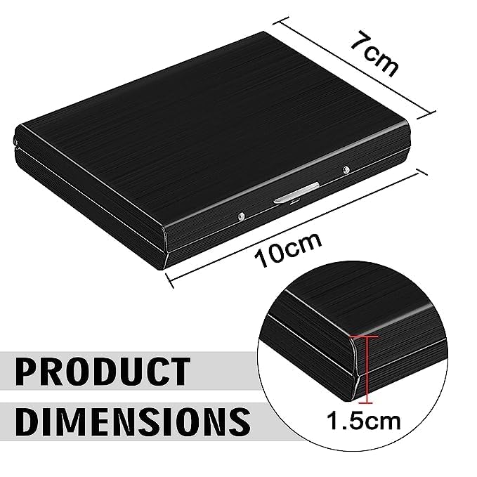 KOD Blocking Security Slim Card Holder Case for Men and Women - Pop Up Slim Minimalist Credit Card Holder (Silver 8 Sot Card Holder)