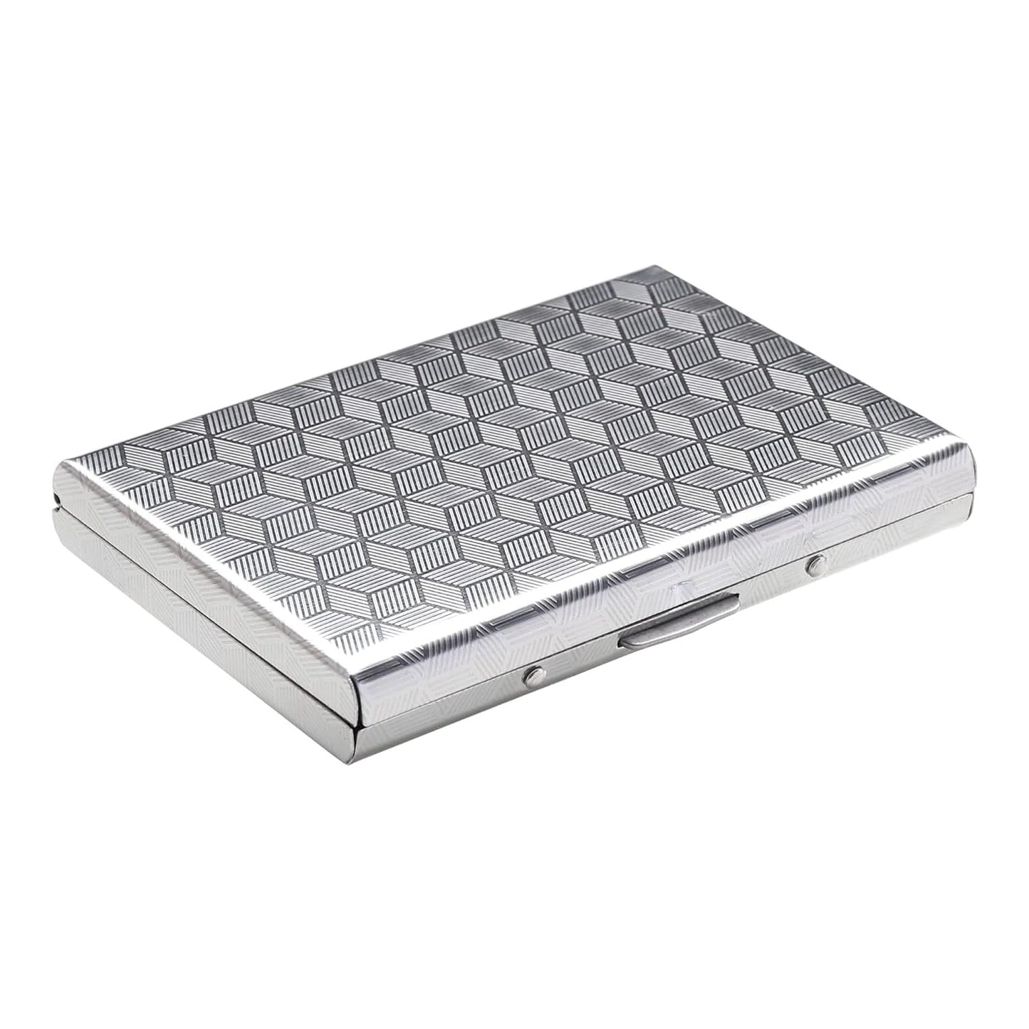 KOD Blocking Security Slim Card Holder Case for Men and Women - Pop Up Slim Minimalist Credit Card Holder (Silver 8 Sot Card Holder)